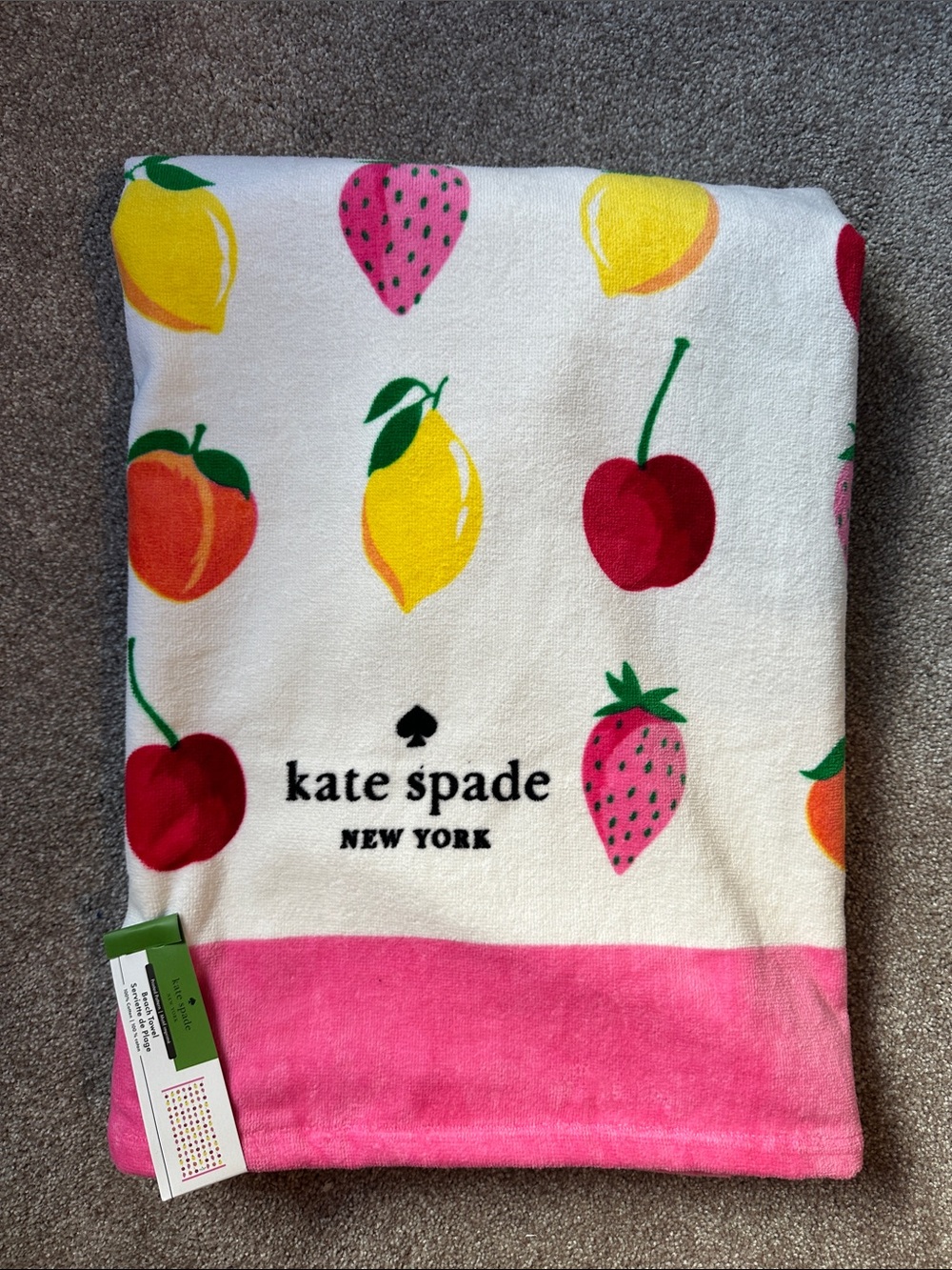 Nwt Kate spade fruits beach towel